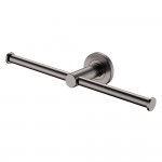 Kaya Double Toilet Roll Holder, Gun Metal